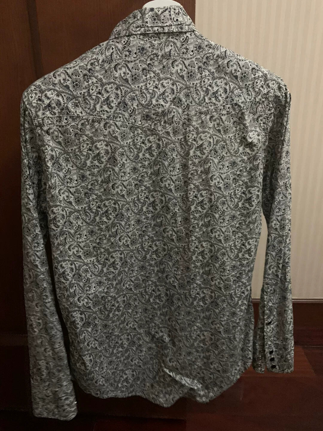 Saint Laurent Paisley Long-Sleeve Shirt