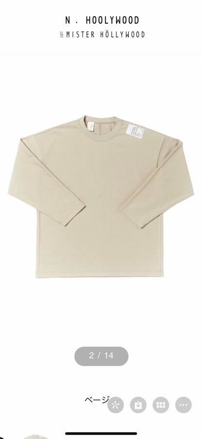 N.HOOLYWOOD Crewneck Long Sleeve Top