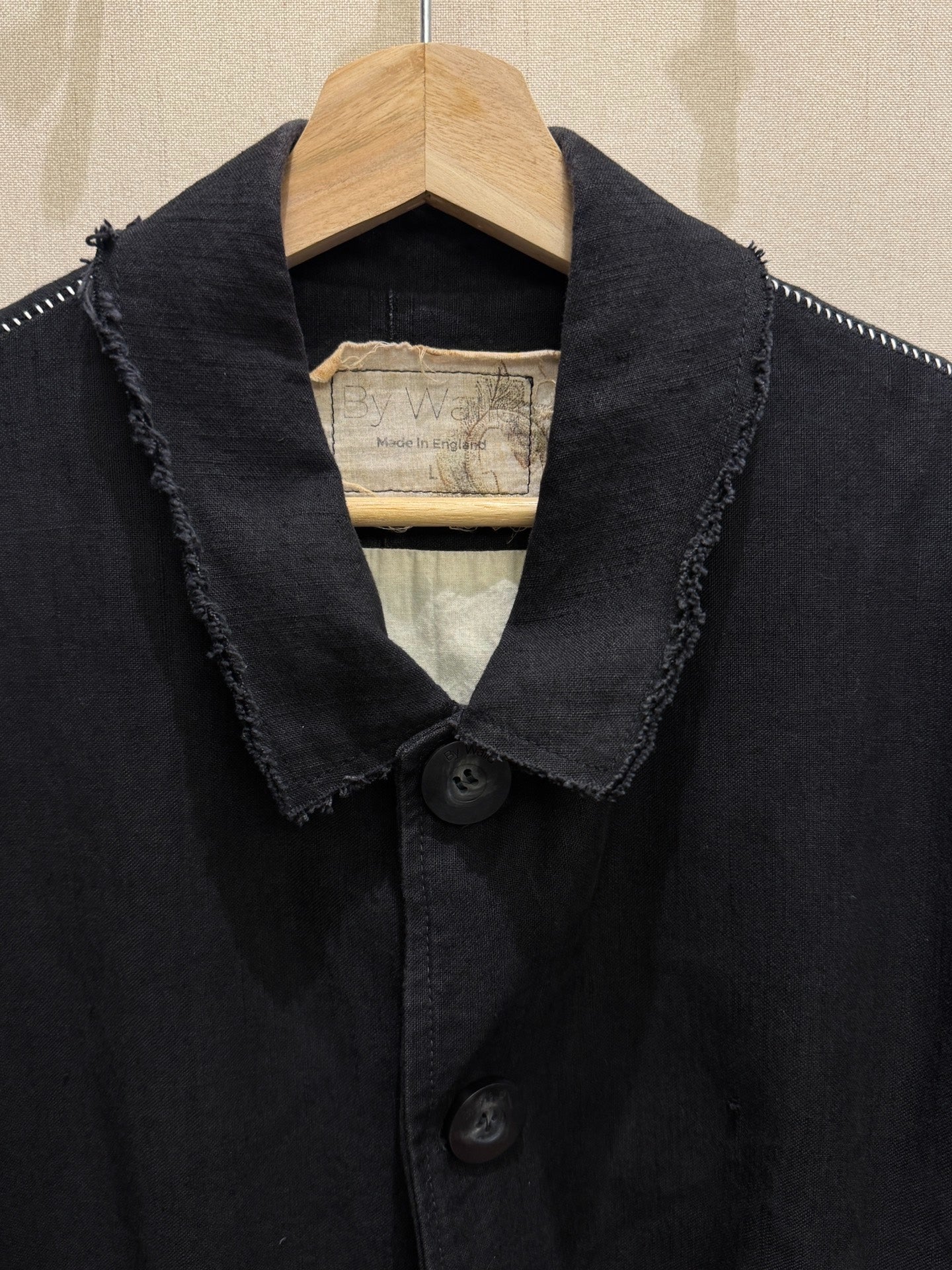 By Walid Washed Vintage Linen Photographer Jacket
