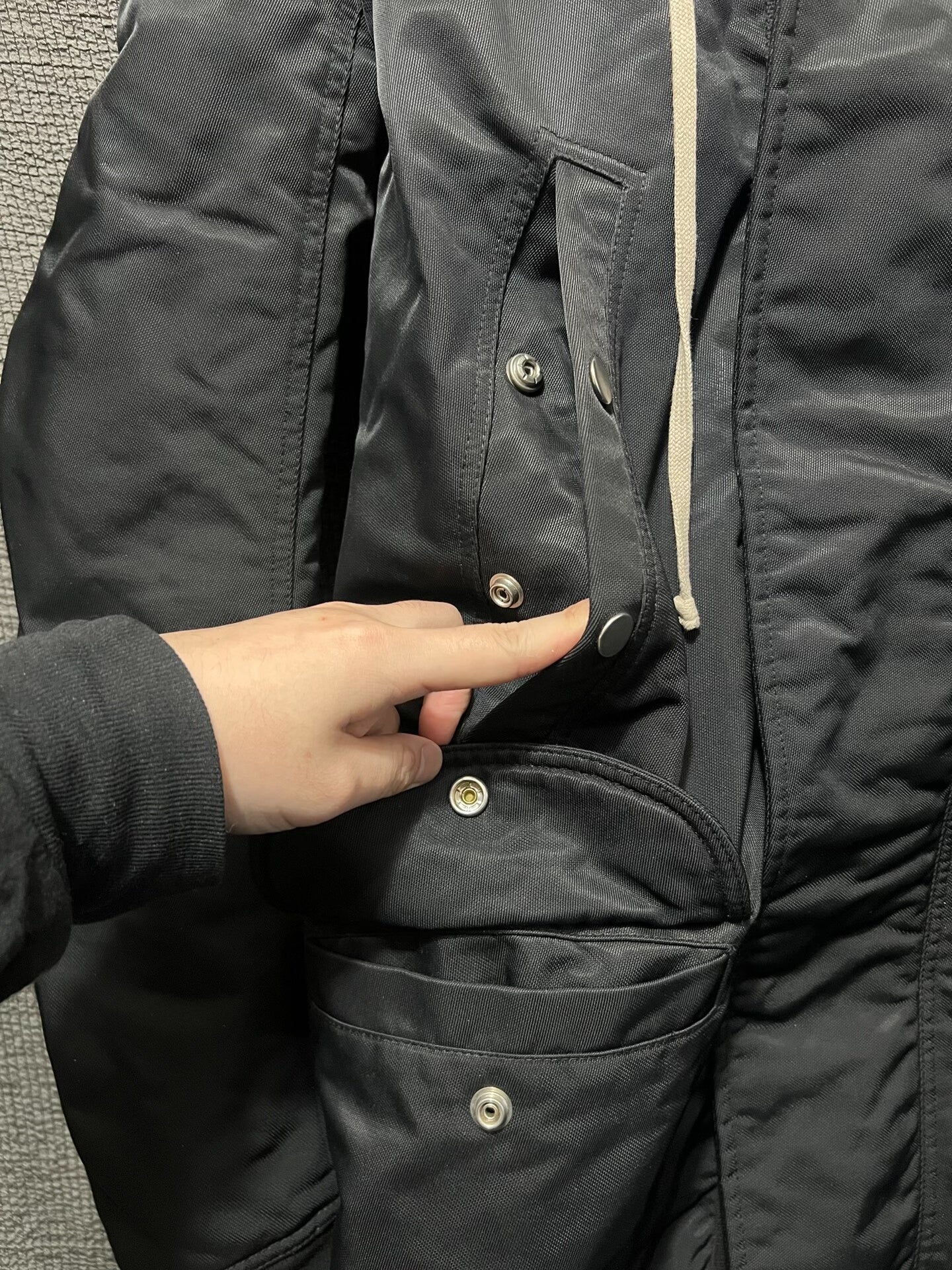 Rick Owens Nylon Bomber Jacket Size M