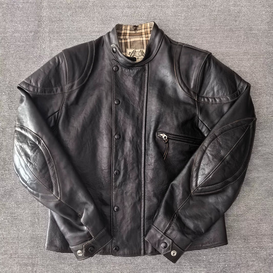 Toys McCoy Black Leather Racing Jacket