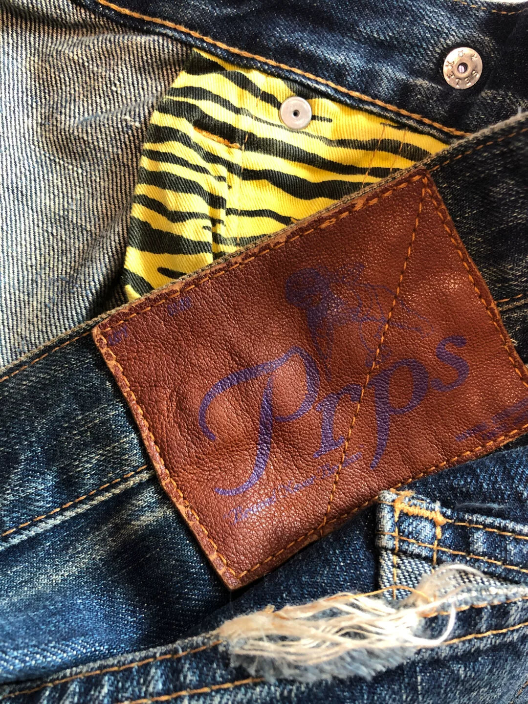 Prps Tiger Stripe Denim Jeans