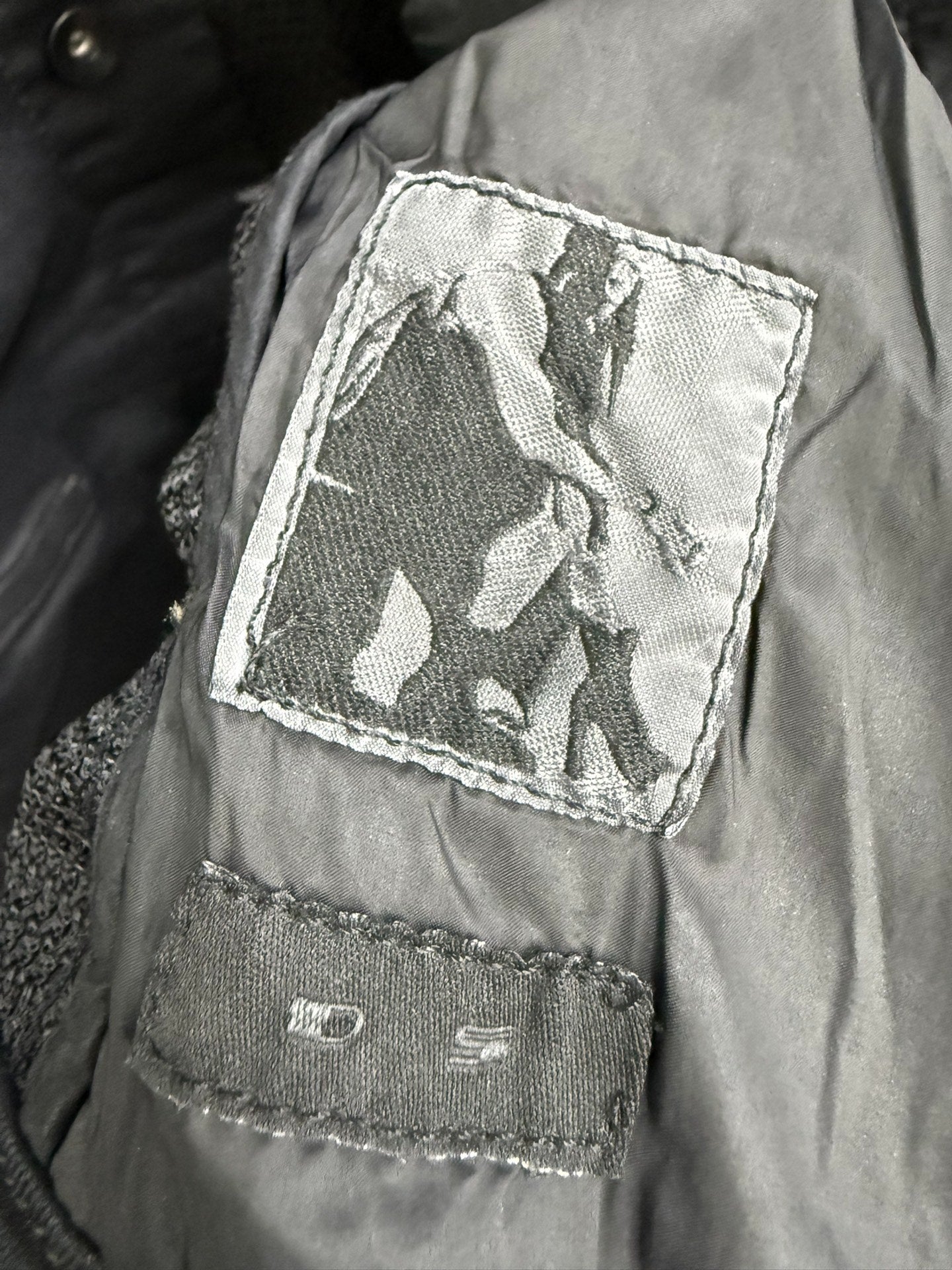 Rick Owens Mesh Leather Panel Jacket M