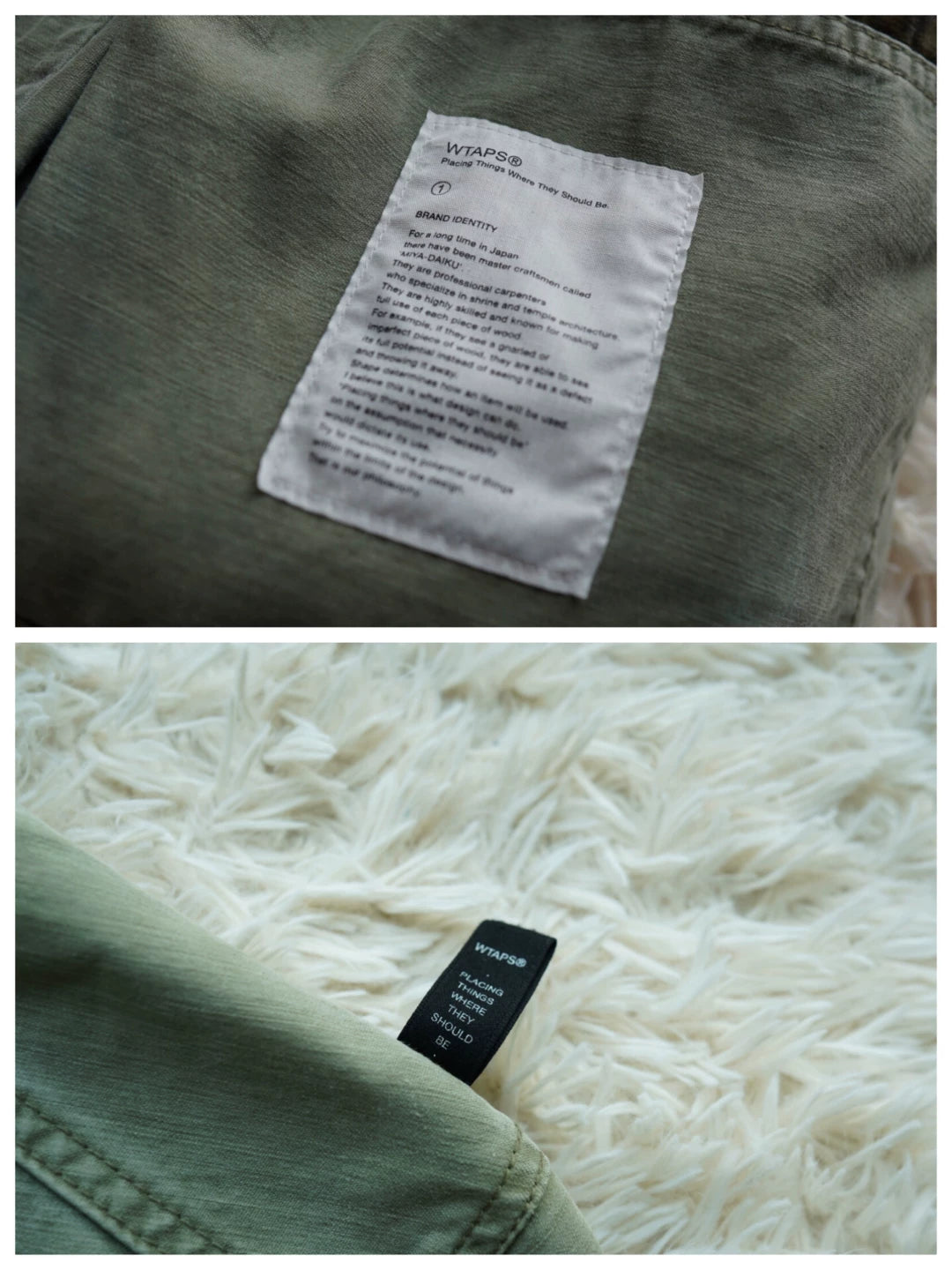 WTAPS M65 Green Military Jacket