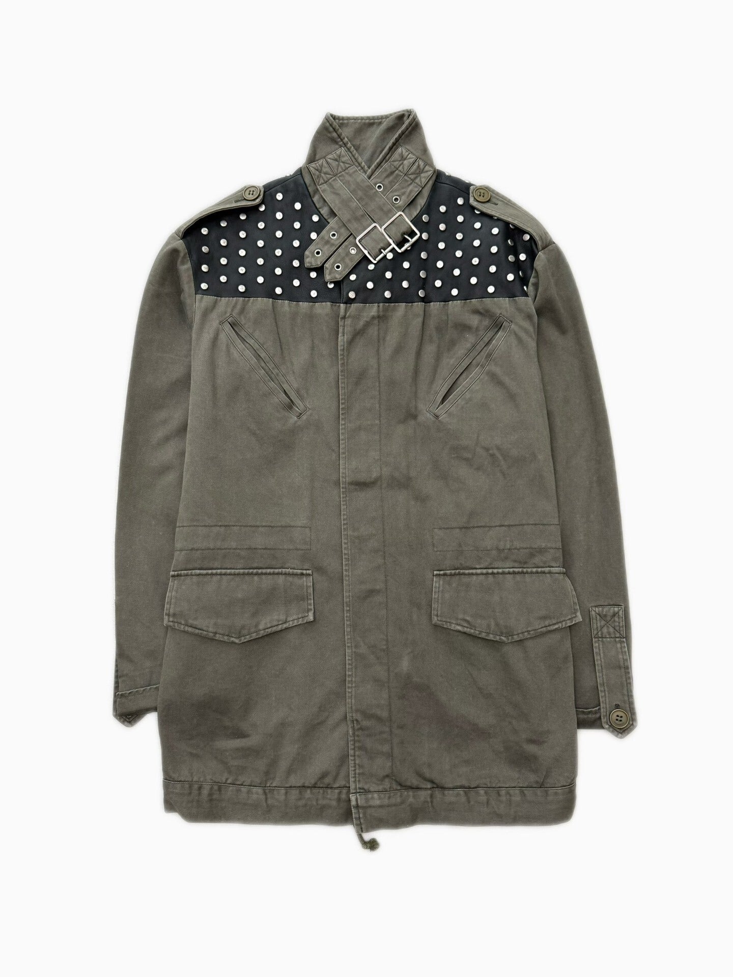 Saint Laurent 2014 Olive Military Jacket