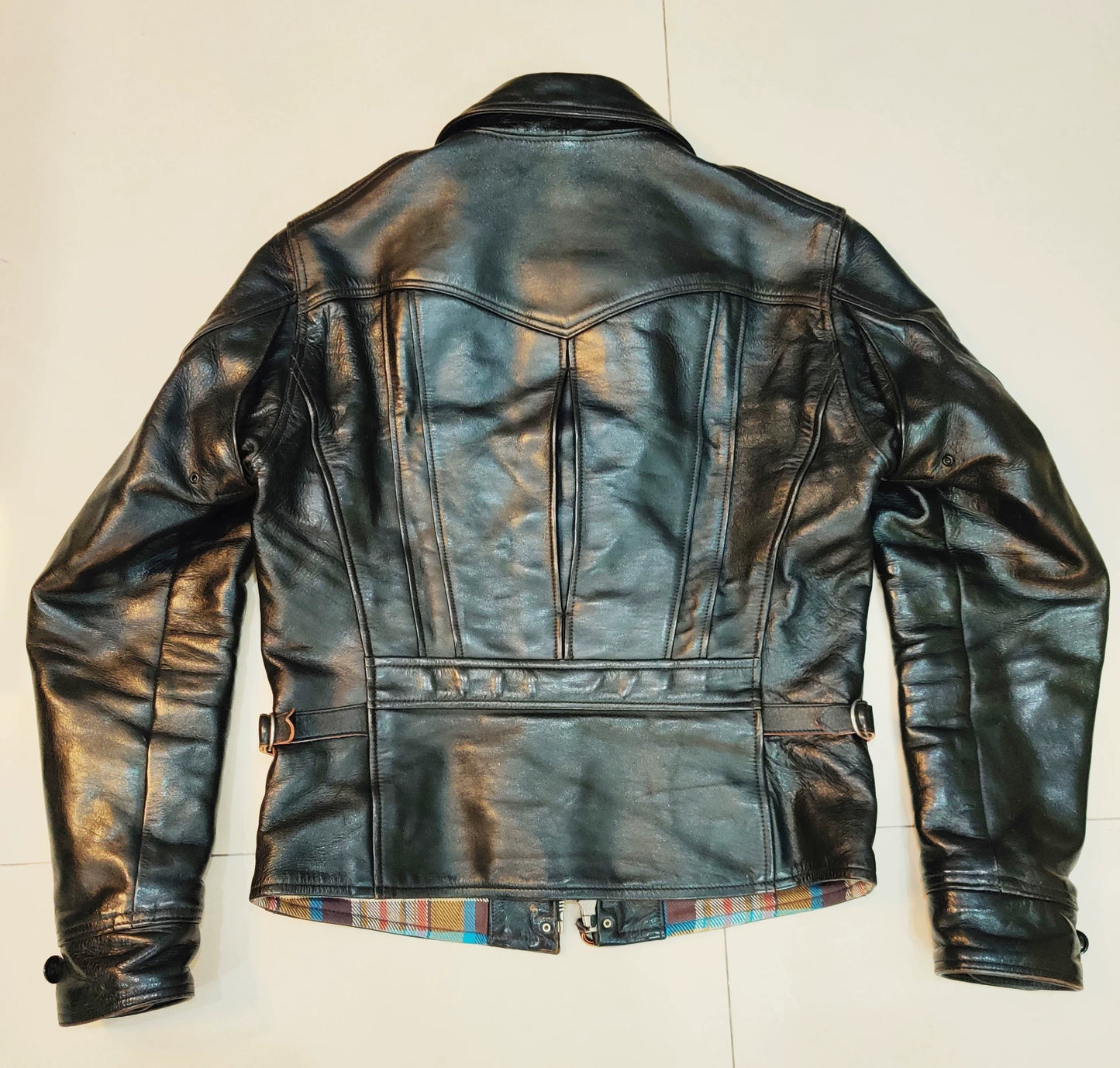 bootleggers 1930 leather jacket with skull design