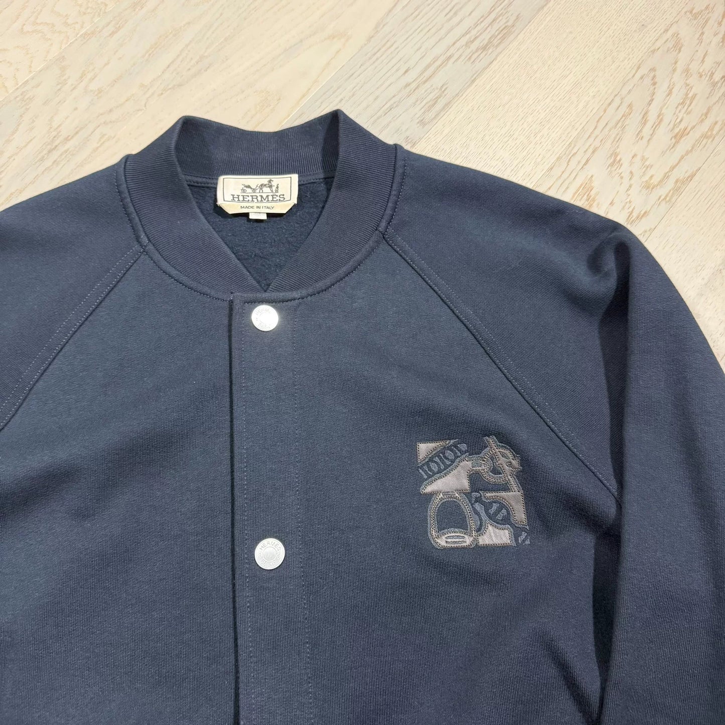 Hermès 'Metallerie au Carre' Baseball Jacket
