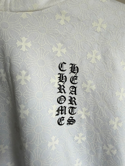 Chrome Hearts White Cross Sanskrit Print Hoodie