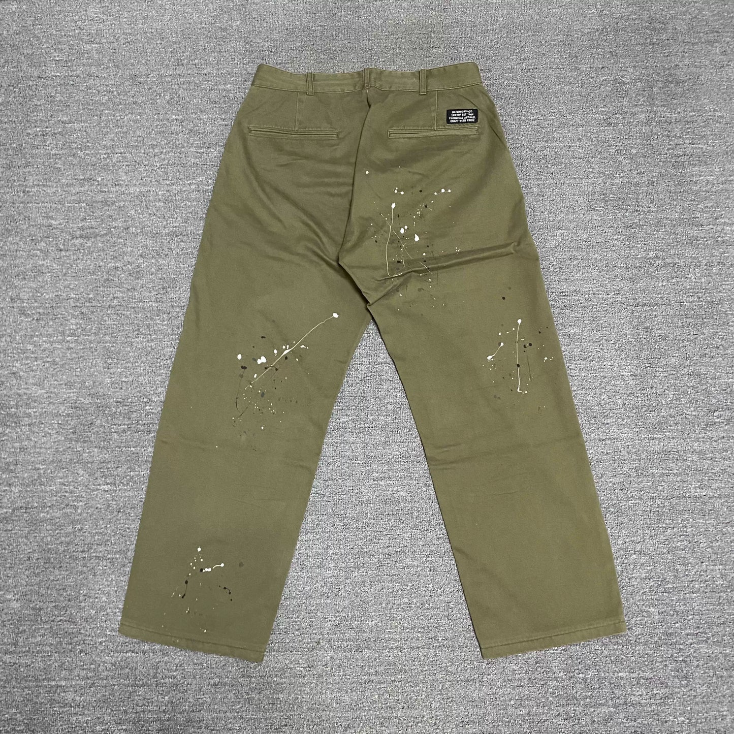 NEIGHBORHOOD 22AW Washed Splatter Casual Pants