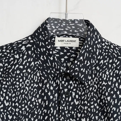Saint Laurent Men's Polka Dot Shirt
