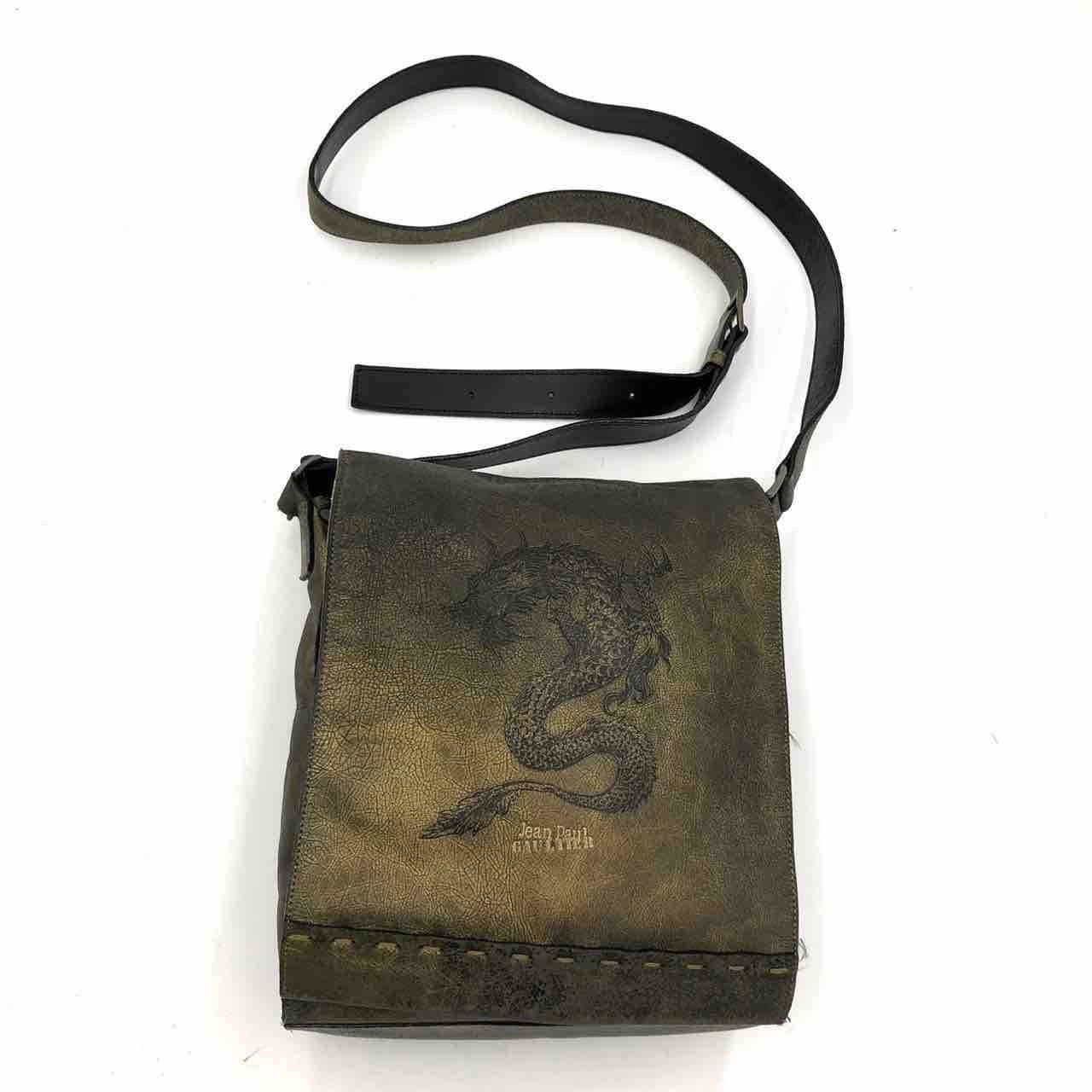 Jean Paul Gaultier Dragon Pattern Metal Shoulder Bag