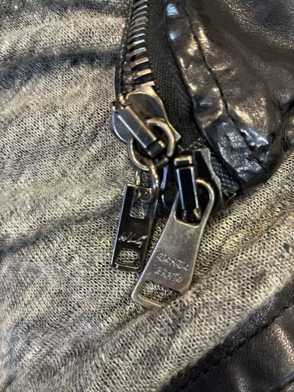 Giorgio Brato Leather Jacket Size 48 Italy