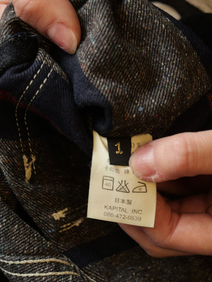 Kapital Pinstripe Denim Work Jacket
