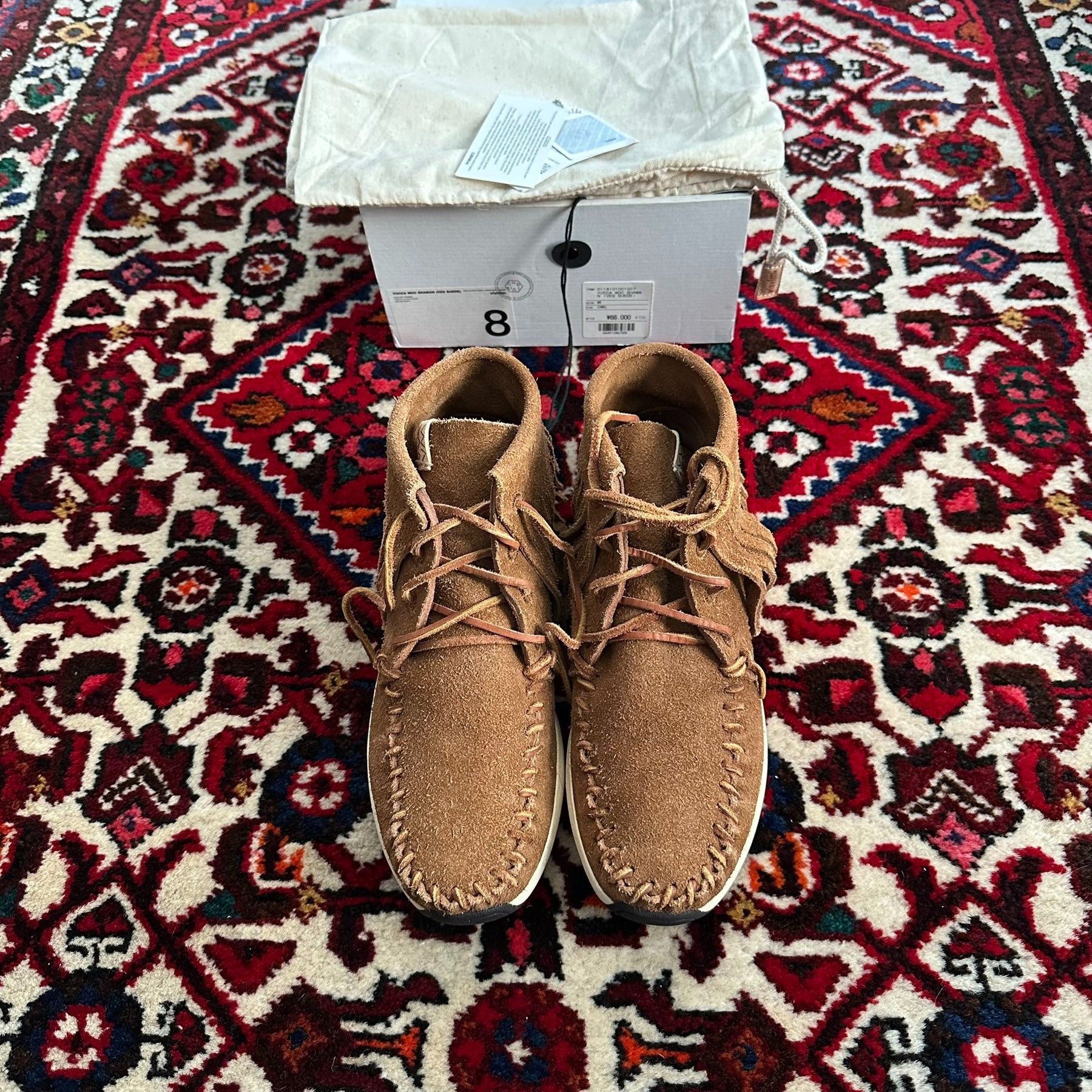 VISVIM 18SS YUCCA MOC SHAMAN VEG SUEDE US8