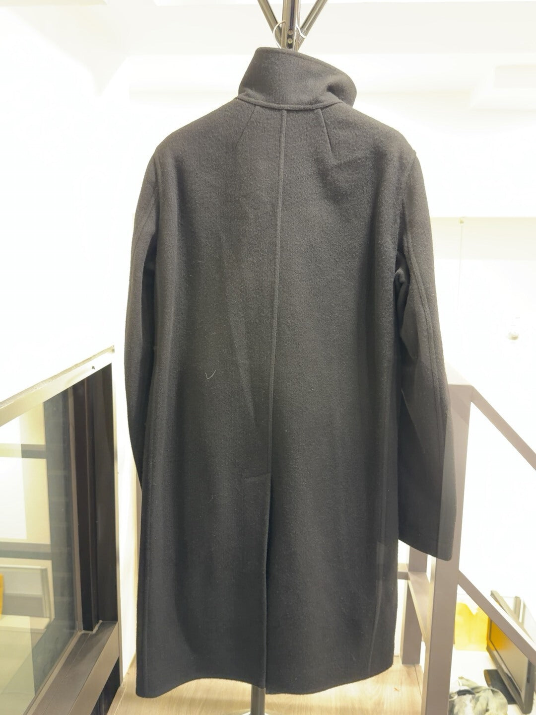 Rick Owens Black Tube Coat Size 50
