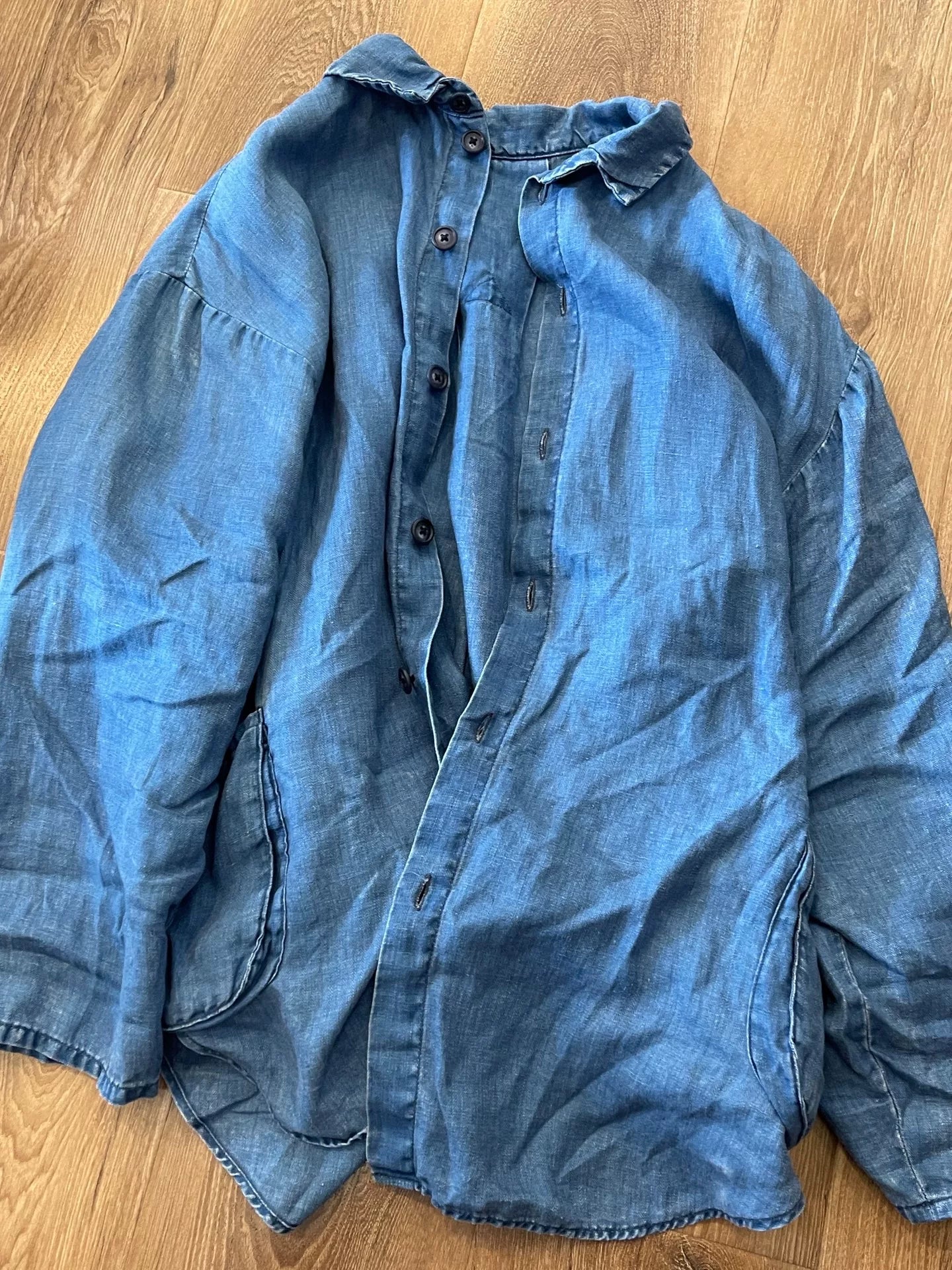 Porter Classic Indigo Linen Shirt