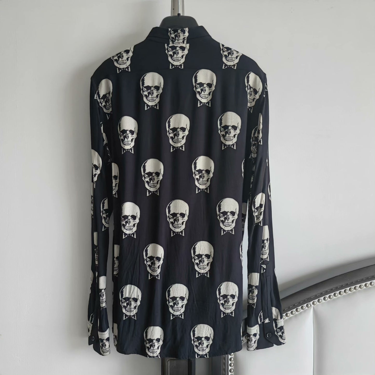 Saint Laurent 15SS Skull Print Shirt