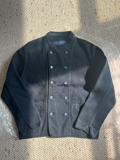 classic double-breasted jacket in navy blue