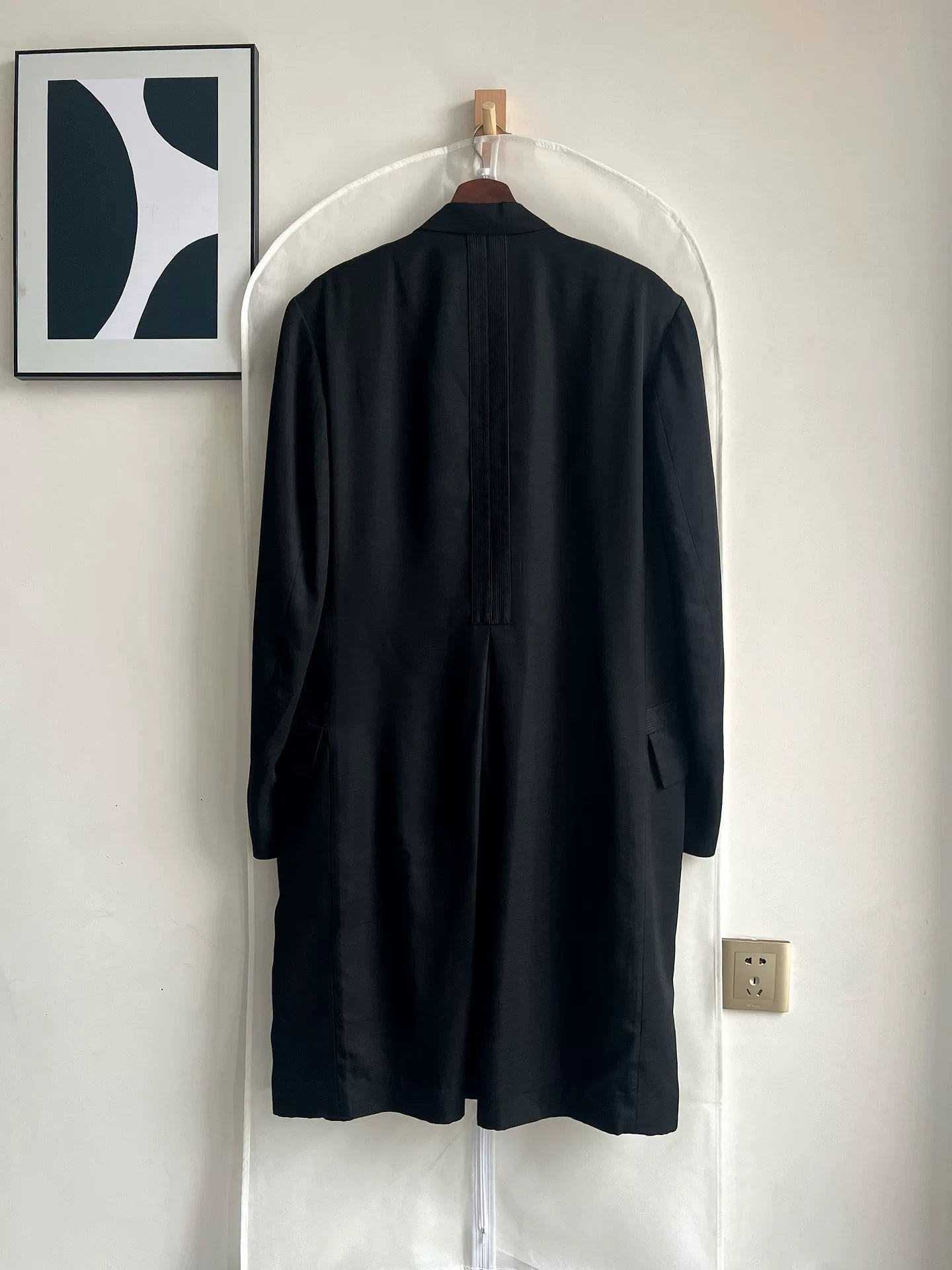 Yohji Yamamoto Silk Belted Coat