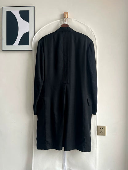 Yohji Yamamoto Silk Belted Coat