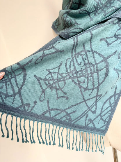 Vivienne Westwood Vintage Blue Print Scarf