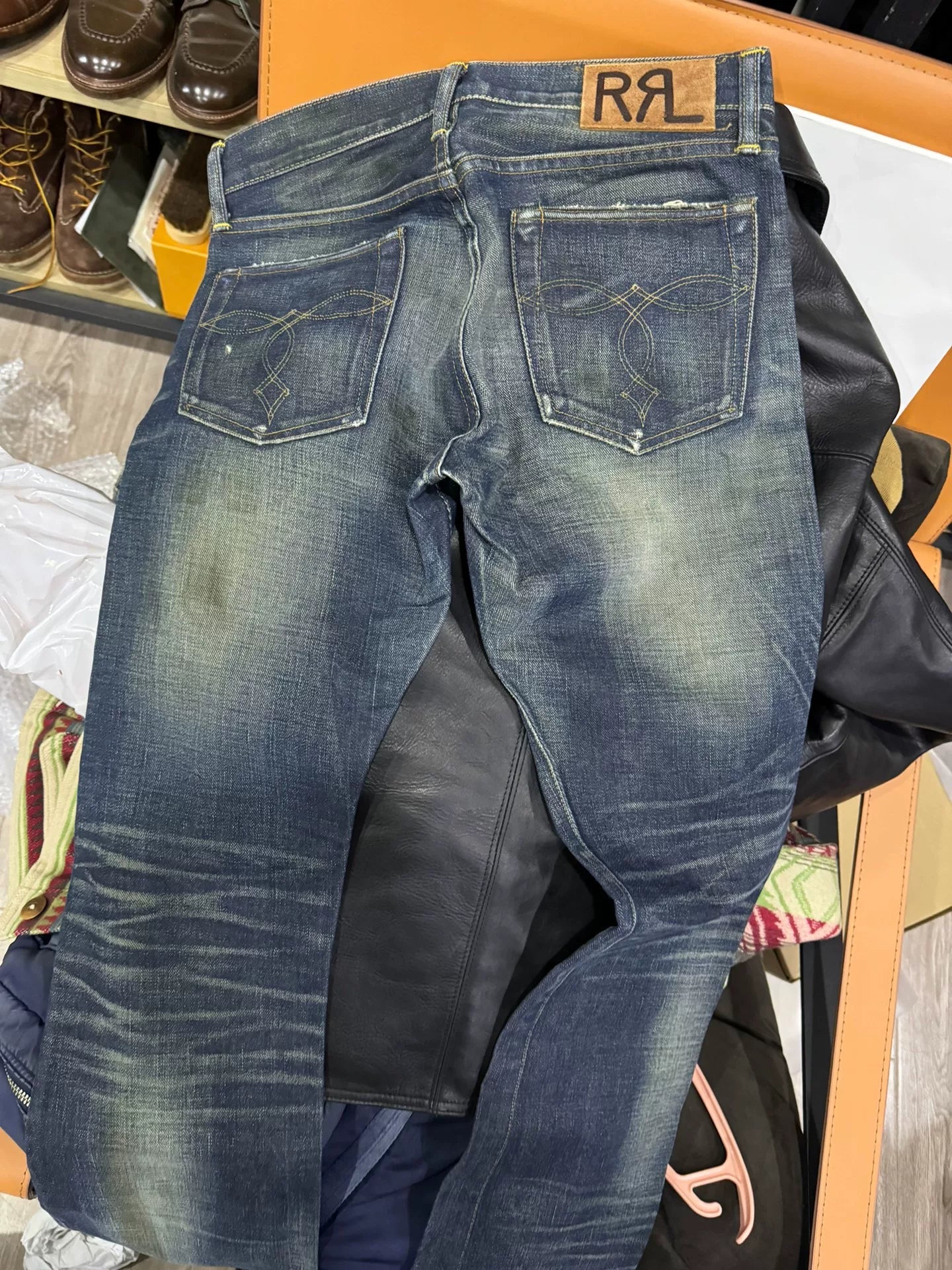 RRL Classic Blue Denim Pants