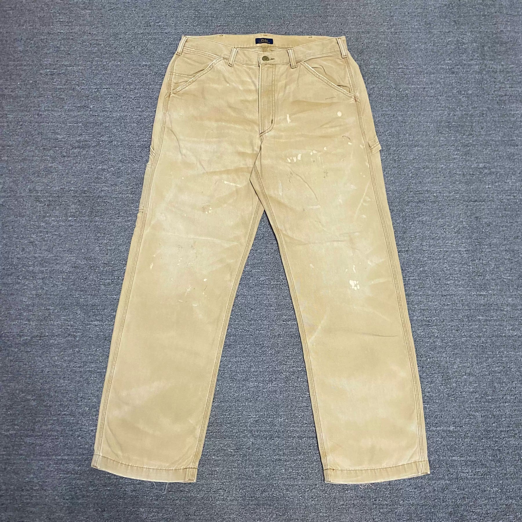 RALPH LAUREN Loose Distressed Logger Pants