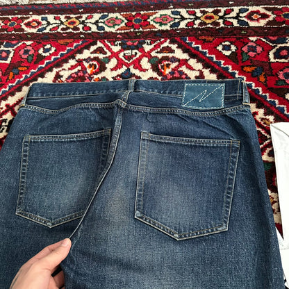 visvim dry wash denim pants size 2