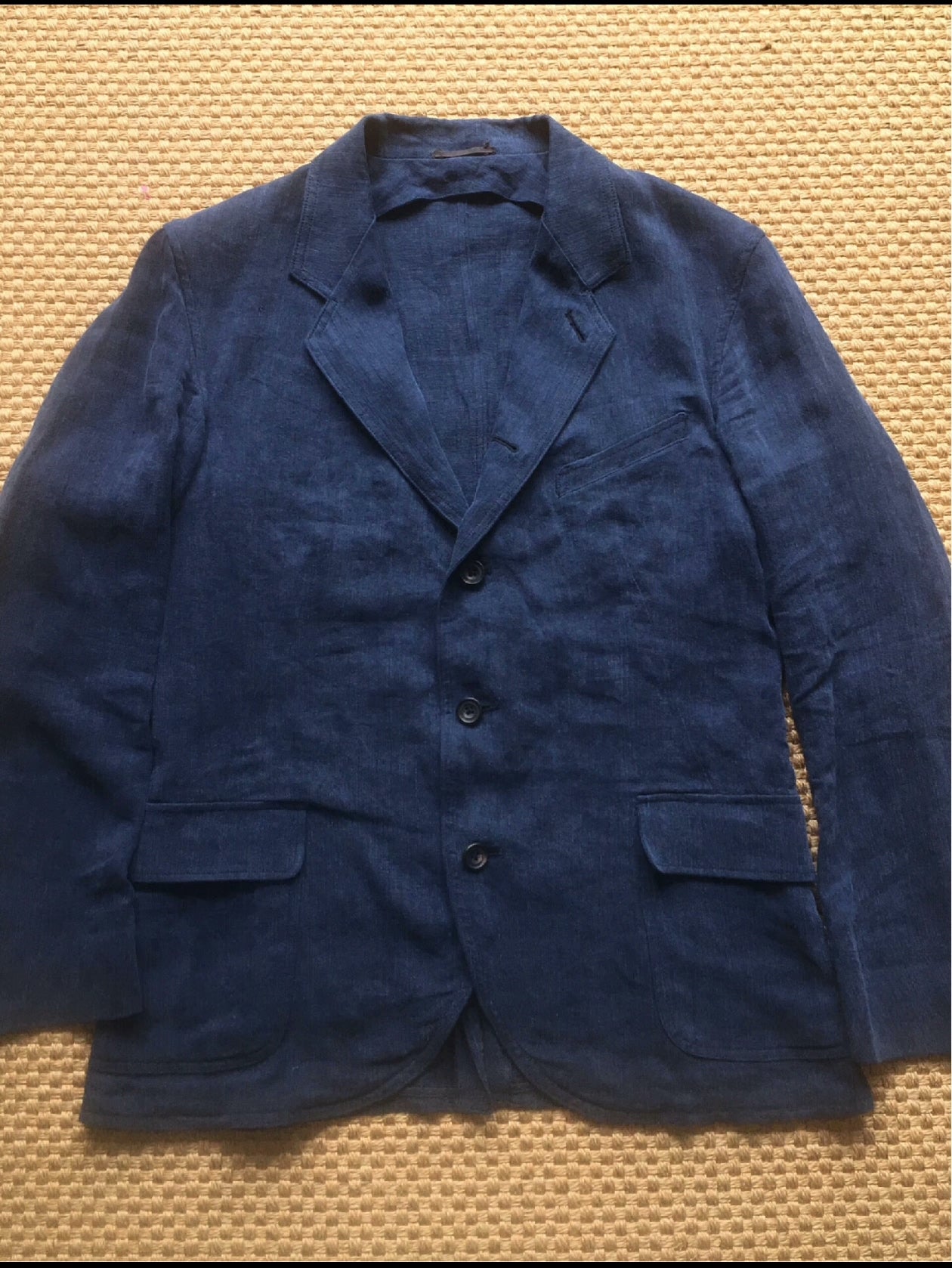 Old Joe Indigo Linen Suit Jacket