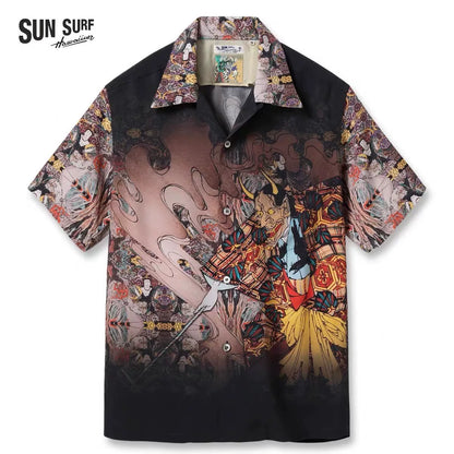 SUN SURF x Tsukioka Yoshitoshi Rayon Hawaiian Shirt