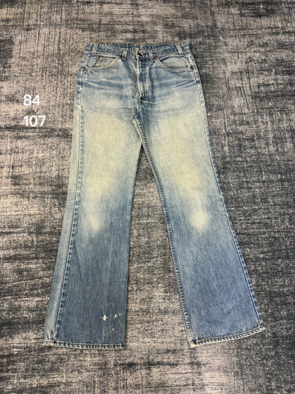 Vintage Levis 517 80s USA Washed Blue Jeans
