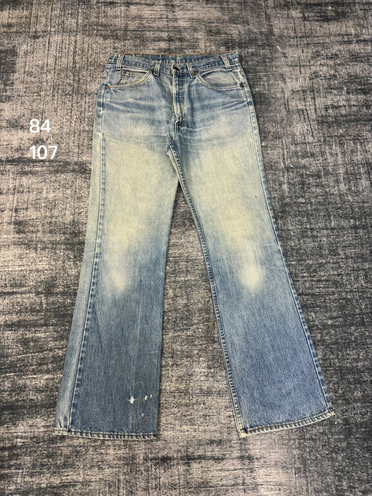 Vintage Levis 517 80s USA Washed Blue Jeans