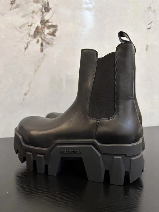 Balenciaga Black Chelsea Boots with Elastic