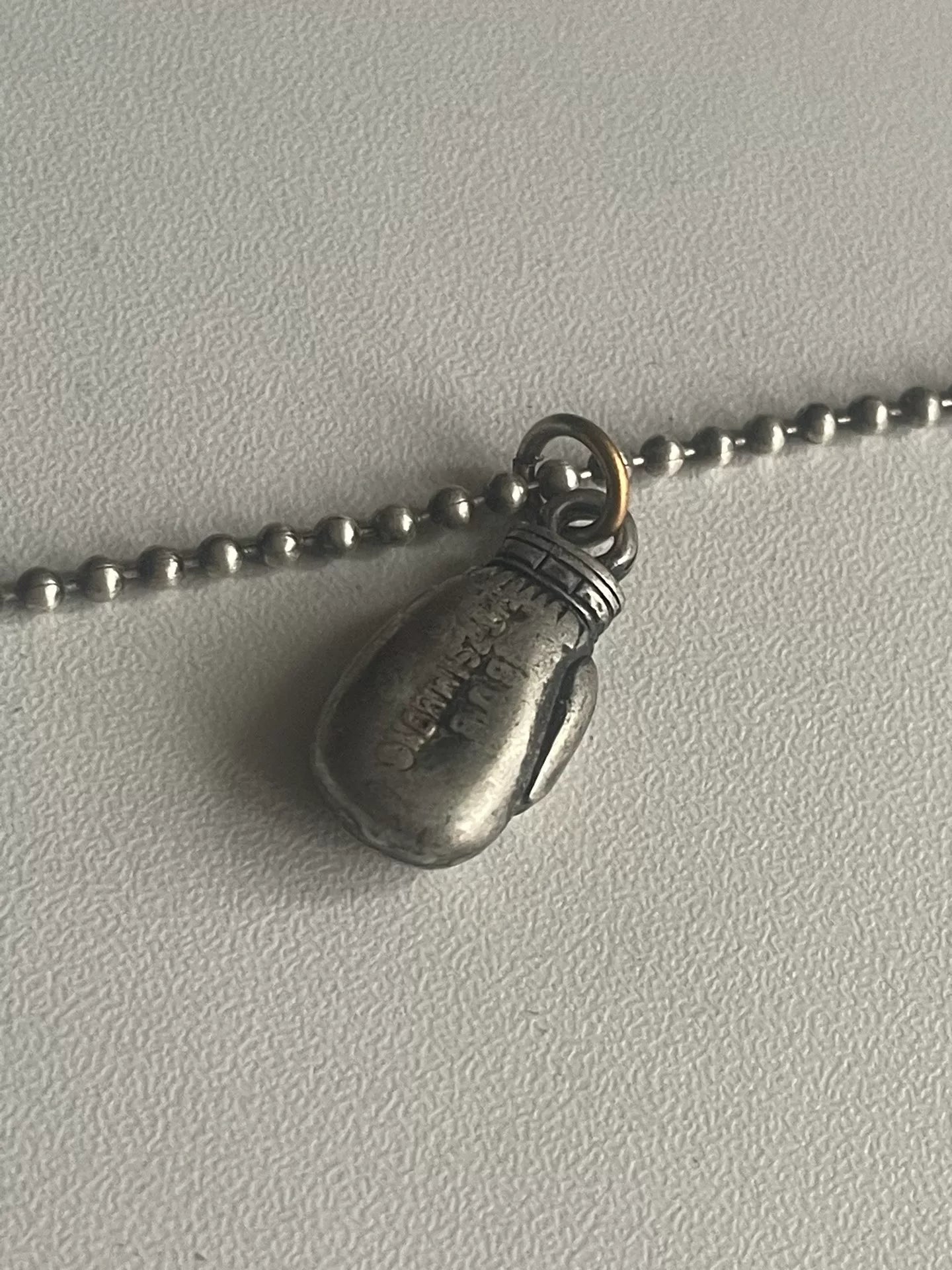 Maison Martin Margiela Boxing Glove Silver Necklace