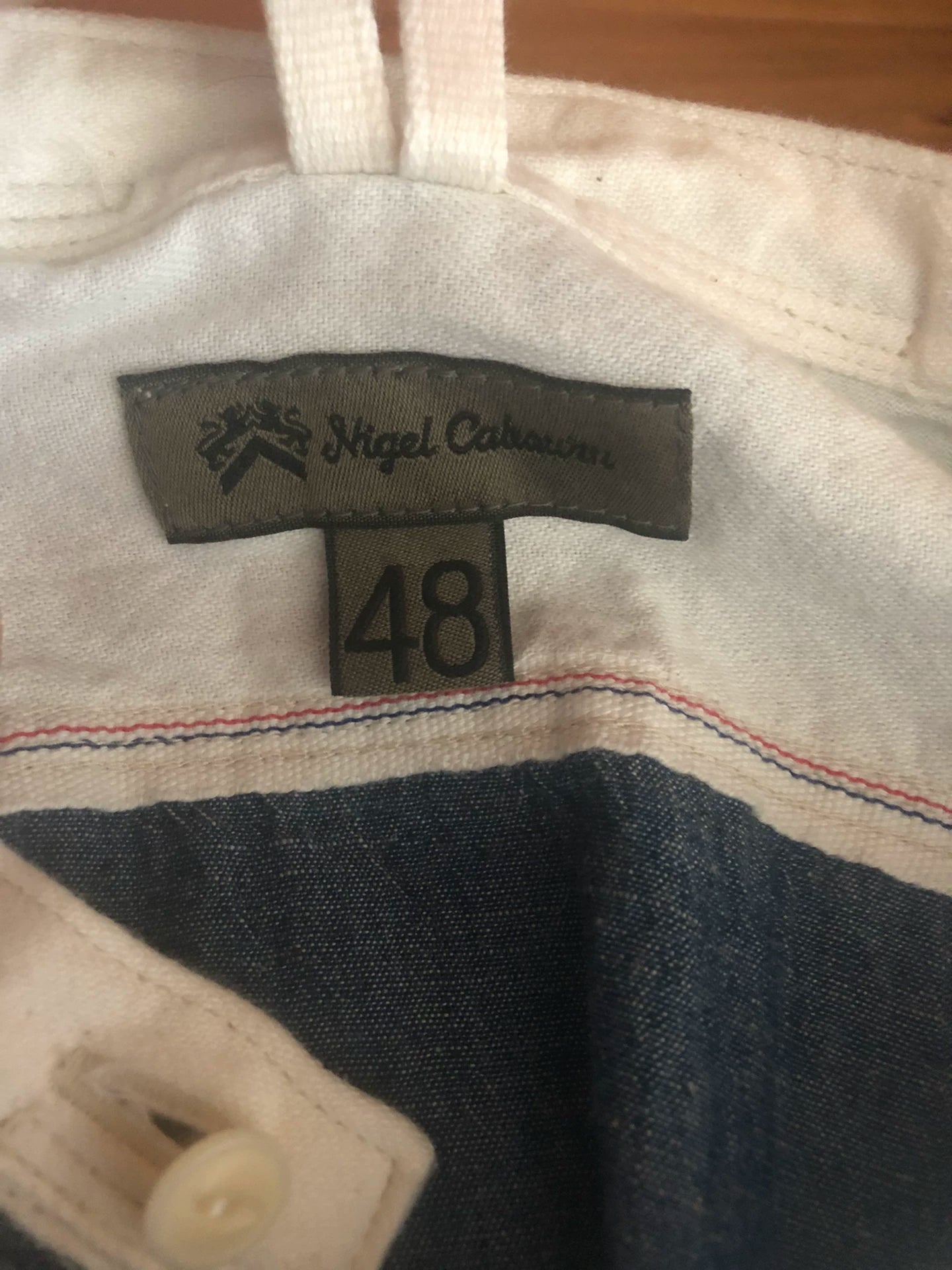 Nigel Cabourn Indigo Cotton Linen Shirt