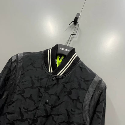 Saint Laurent Black Camouflage Baseball Jacket