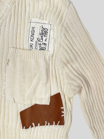 Yoshiyuki Konishi Patchwork Knit Sweater