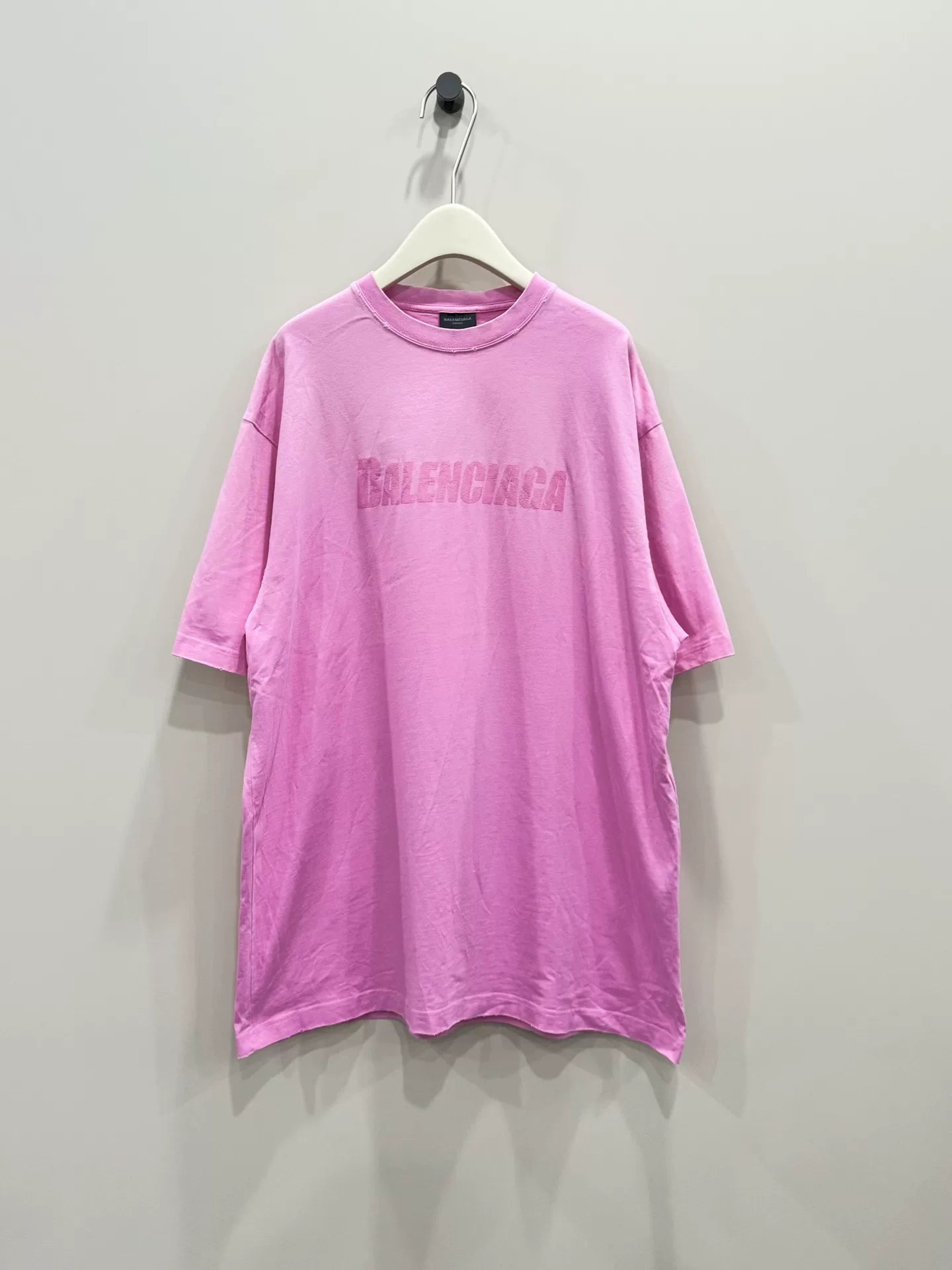 balenciaga pink short sleeve t-shirt xs