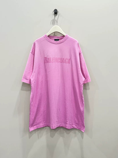 balenciaga pink short sleeve t-shirt xs