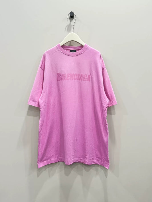 balenciaga pink short sleeve t-shirt xs