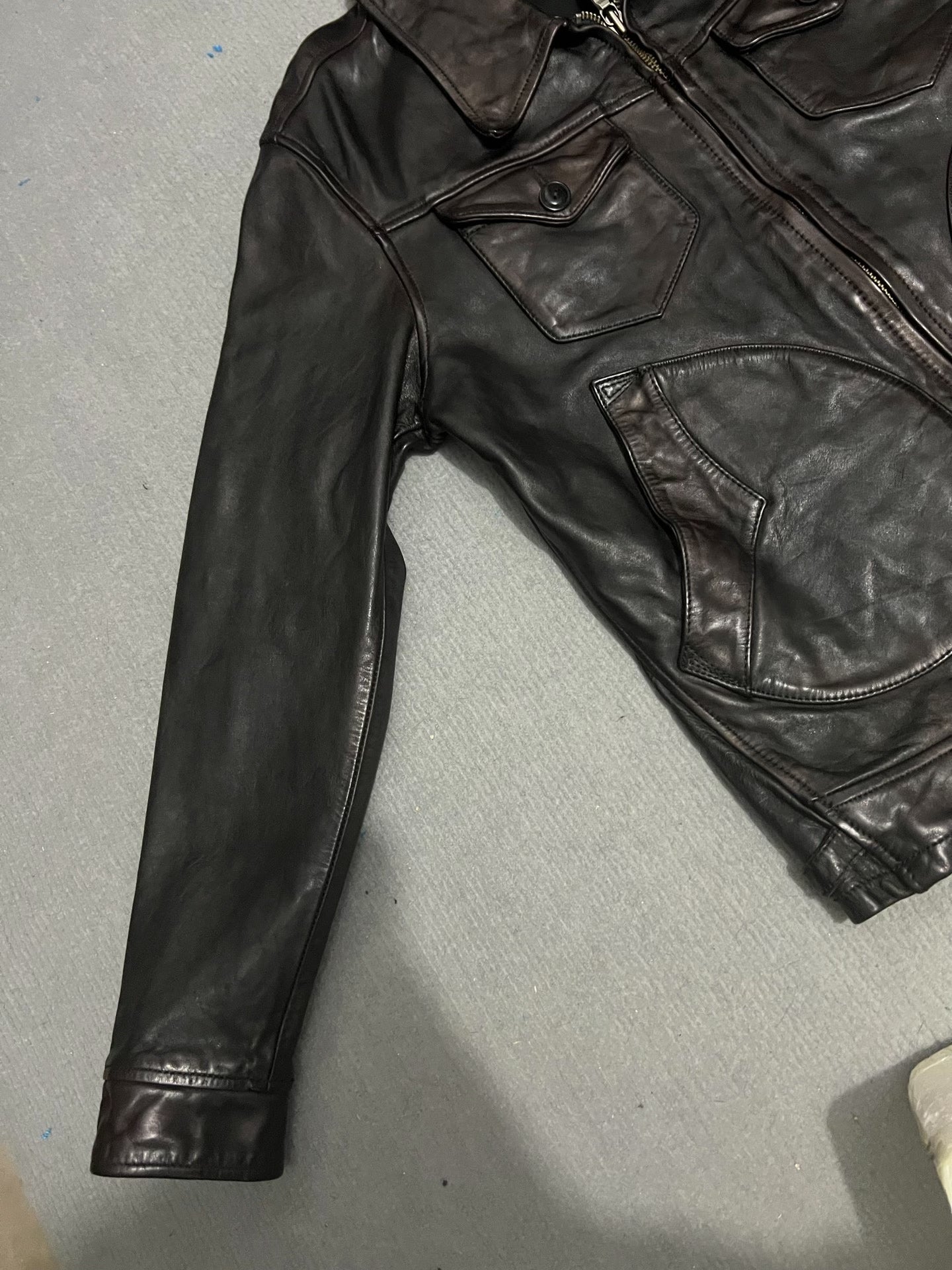 Men's Leather Jacket XL Size