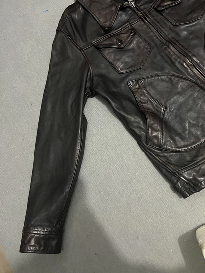 Men's Leather Jacket XL Size