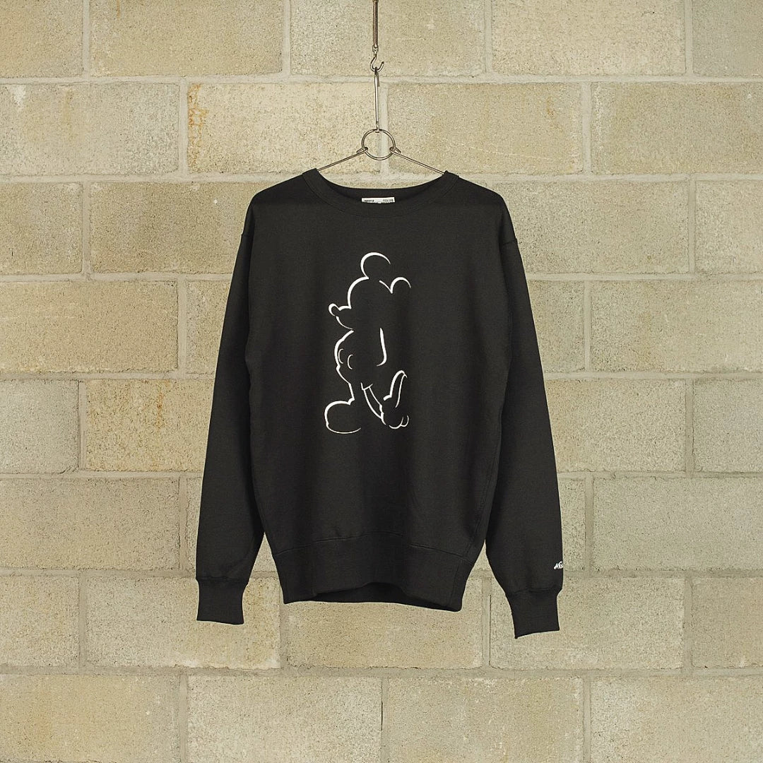 black mickey crew neck sweatshirt by nexusvii