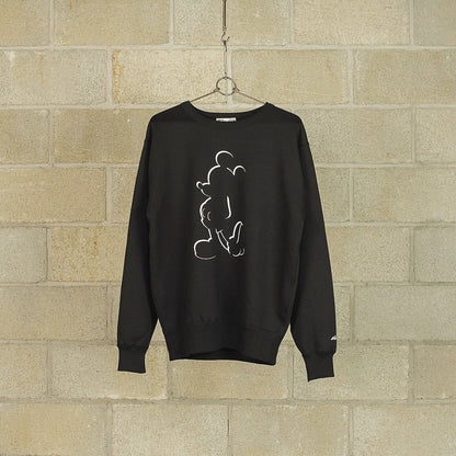 black mickey crew neck sweatshirt by nexusvii