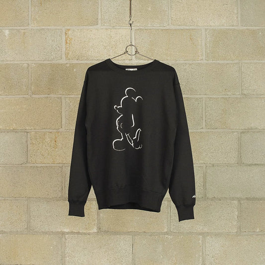 black mickey crew neck sweatshirt by nexusvii