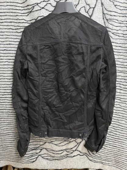 Rick Owens Mesh Leather Panel Jacket M