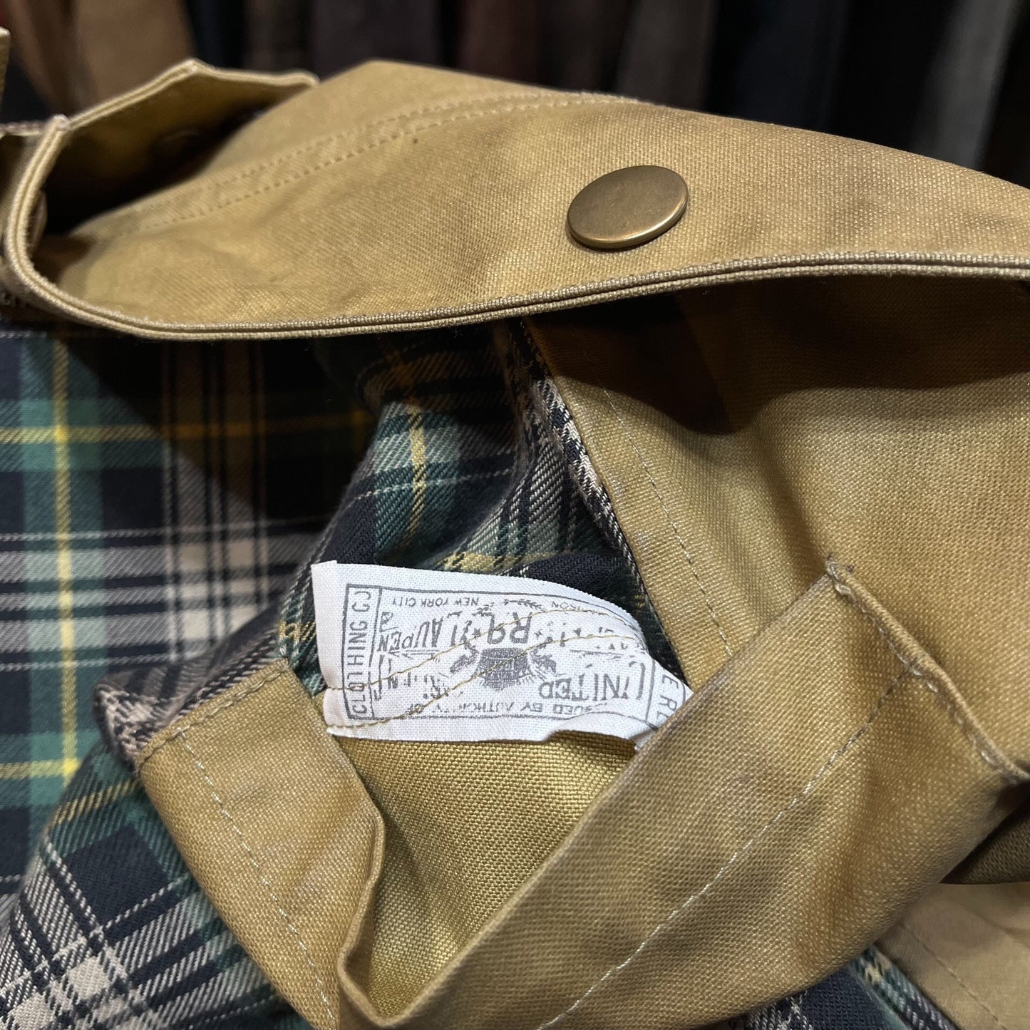 RRL Double RL Oiled Wax Trench Coat