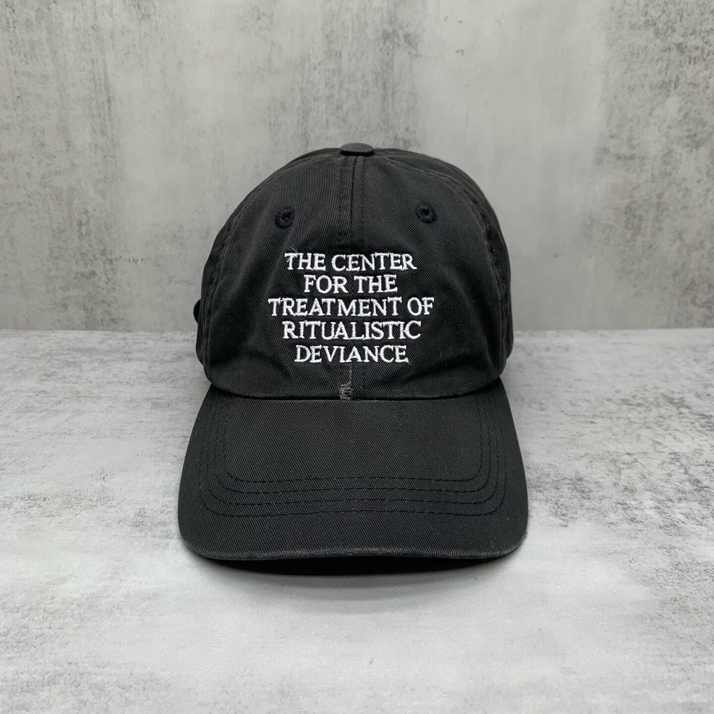 black embroidered duckbill cap by erd