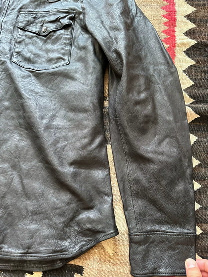 Ralph Lauren Leather Shirt Jacket