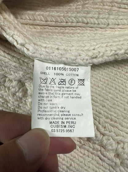 visvim highland knit bucky coverall ivory